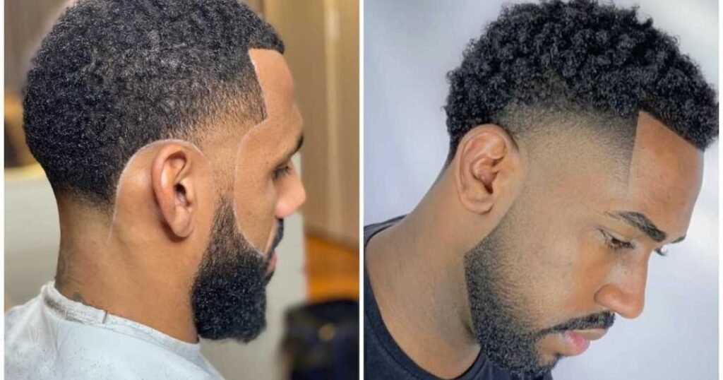 taper fade black men